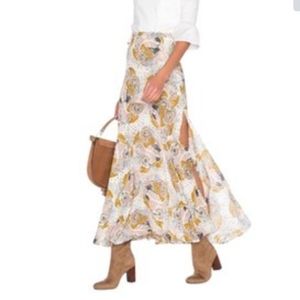 Pebble Crepe Maxi Skirt